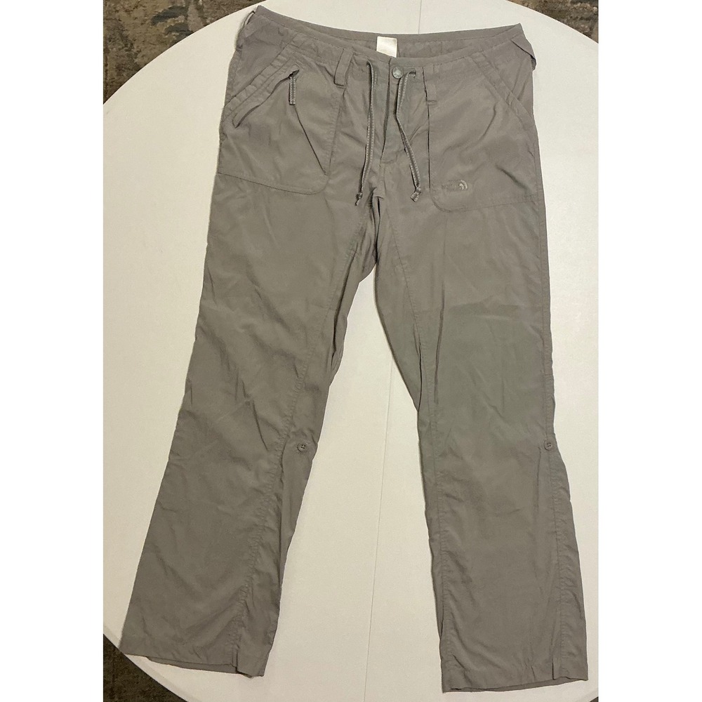 The North Face Aphrodite 2.0 Hiking Pants Grey Nylon Cargo Utility Sz 12